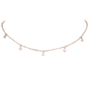 Sparkling Choker 14K Rose Gold Plated