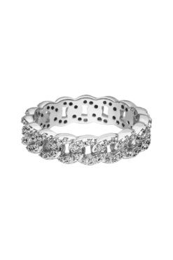 Éclat Curb Chain Ring Silver