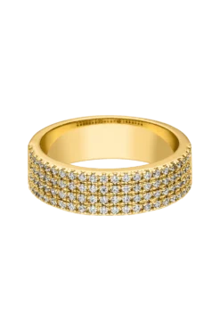 Éclat Pavé Ring 14K Gold Plated