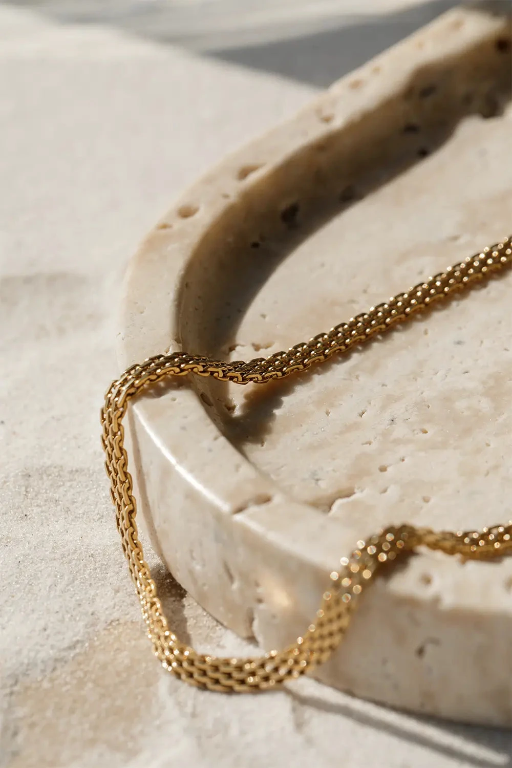 Mesh Necklace 14K Gold Plated – Bild 6