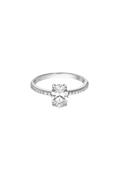 Brilliant Oval Ring Silver