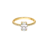 Brilliant Oval Ring Gold