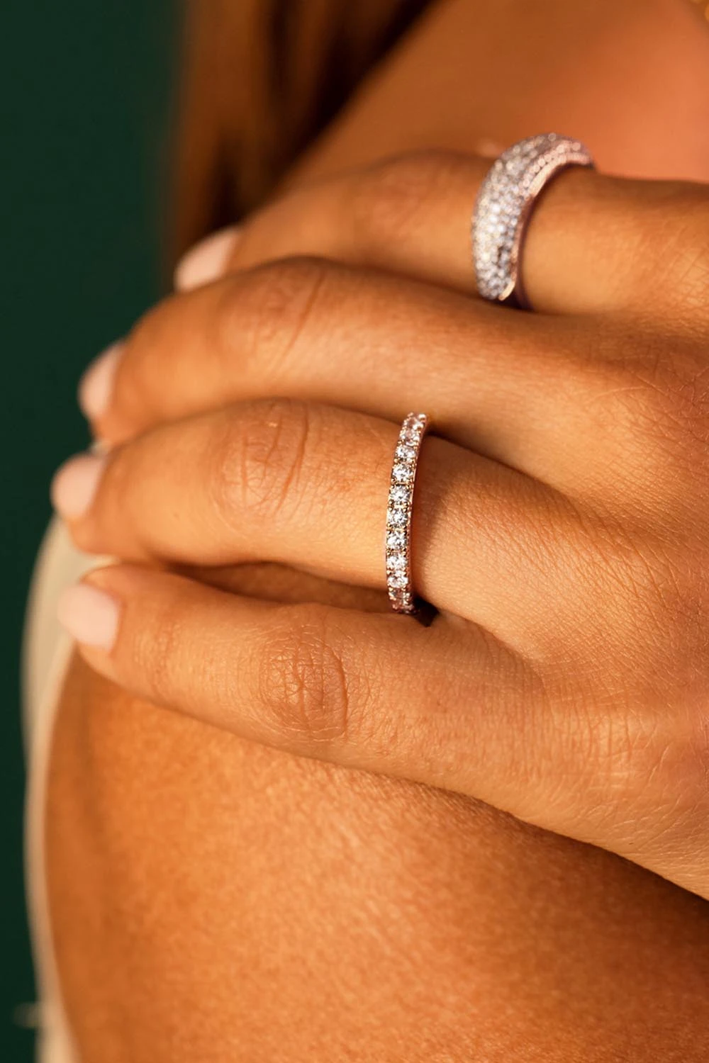 Pavé Ring Rose Gold – Bild 2