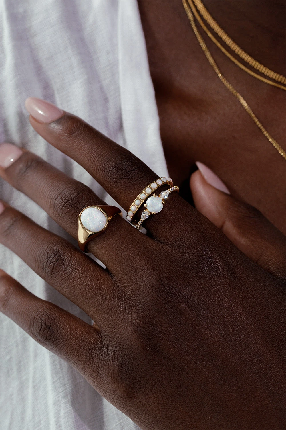 Opal Dream Ring 14K Gold Plated – Bild 3