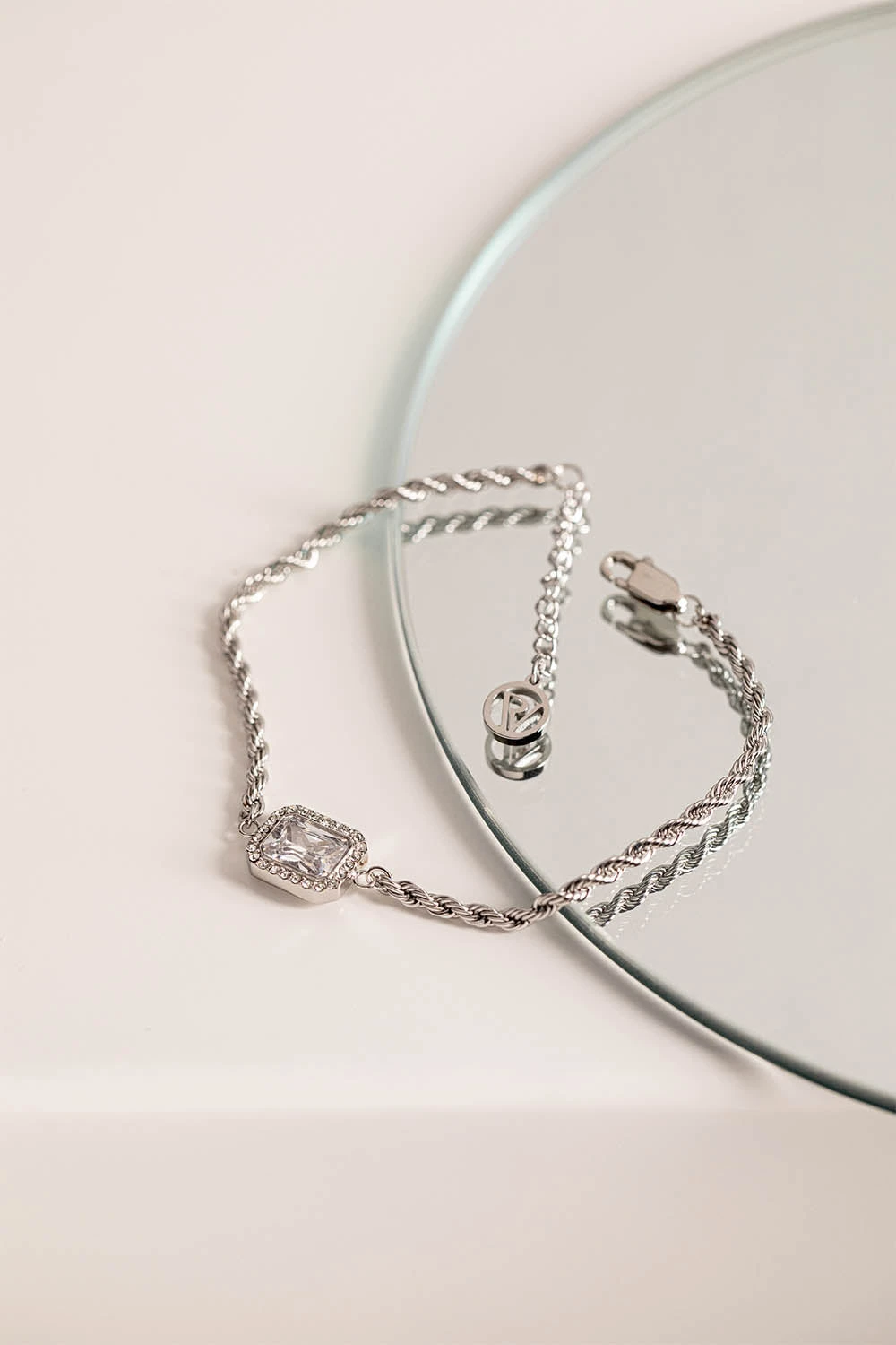 Pavé Emerald Bracelet Silver – Bild 3