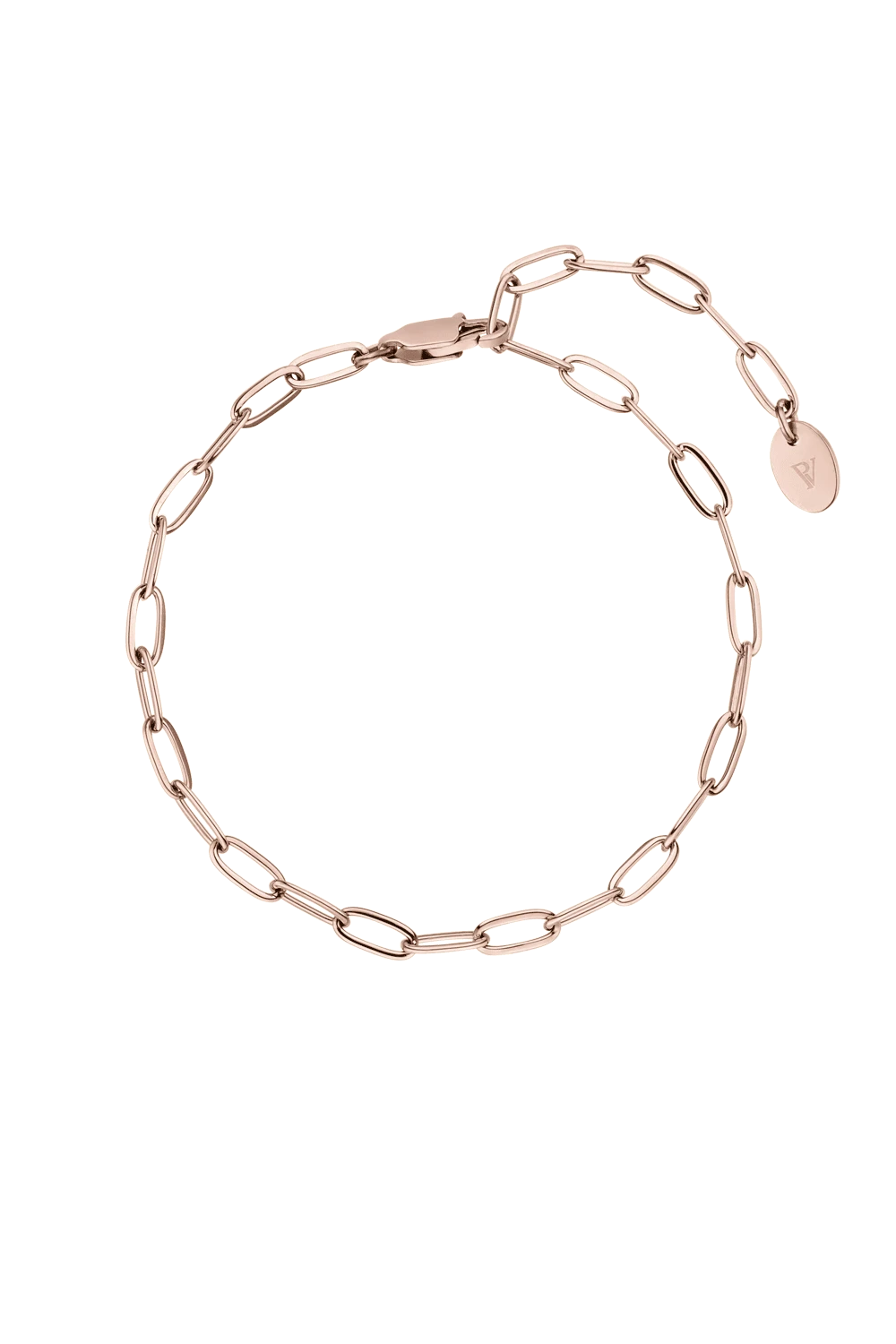 Bicycle Chain Bracelet 14K Rose Gold Plated