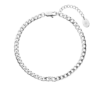 Brilliant Curb Bracelet Silver