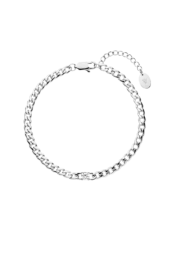 Brilliant Curb Bracelet Silver